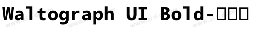 Waltograph UI Bold字体转换